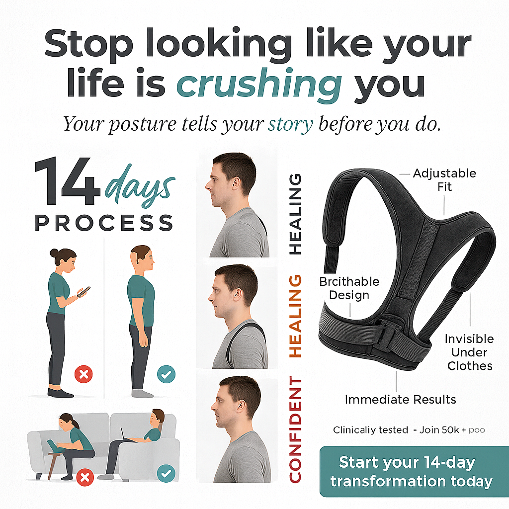 Adjustable Breathable Back Posture Corrector - PickyCozy™️