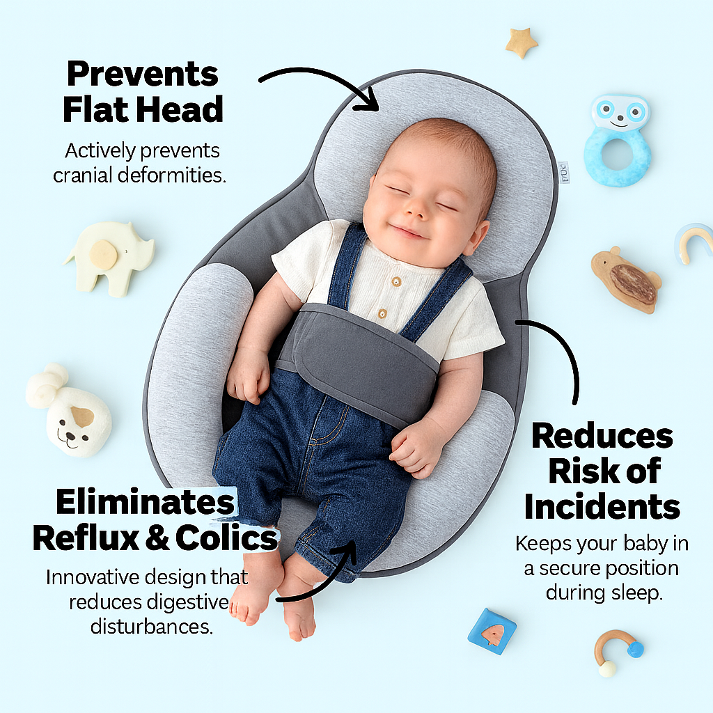 LullaNest™ – Relief for Reflux, Colic & Cozy Sleep