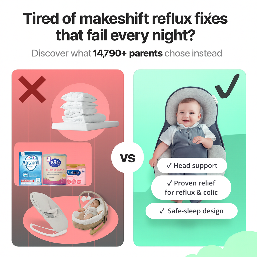 LullaNest™ – Relief for Reflux, Colic & Cozy Sleep