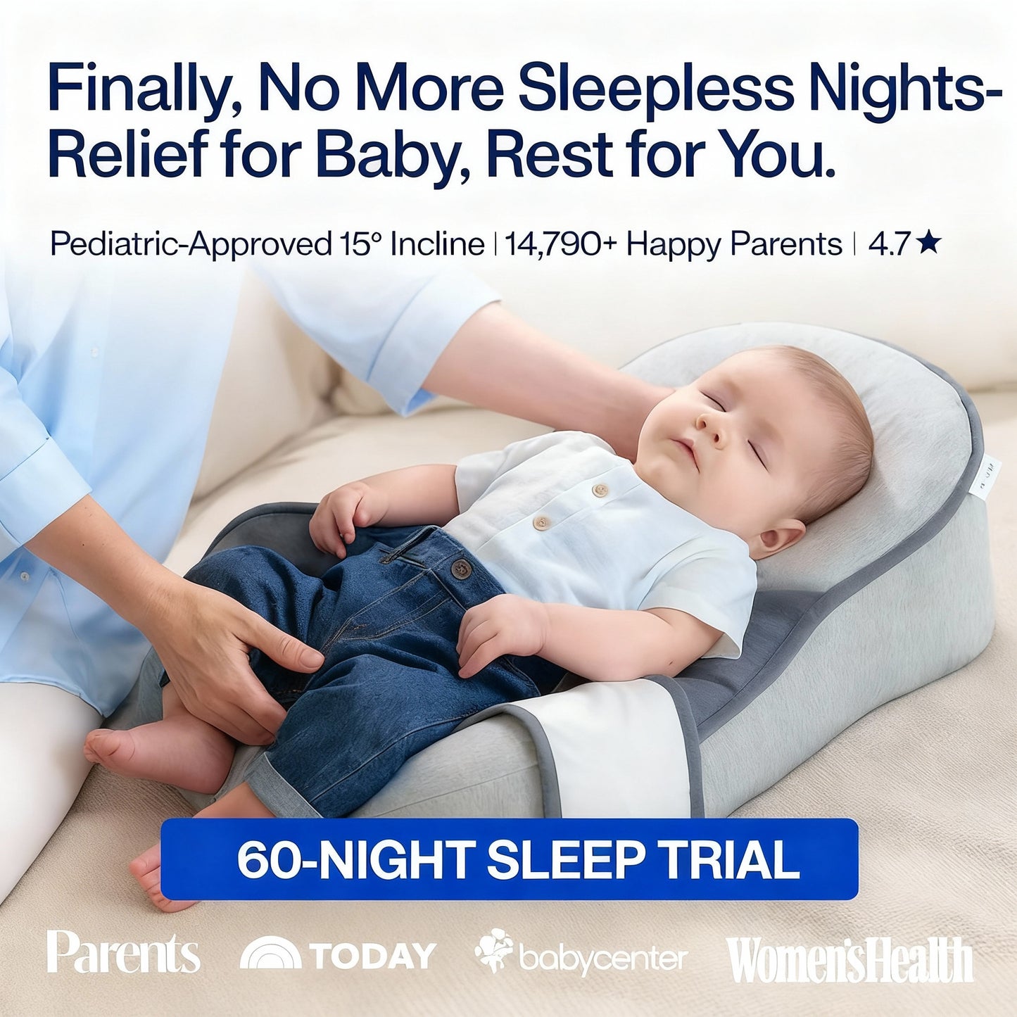 LullaNest® Reflux Relief Nest for Cozy Sleep